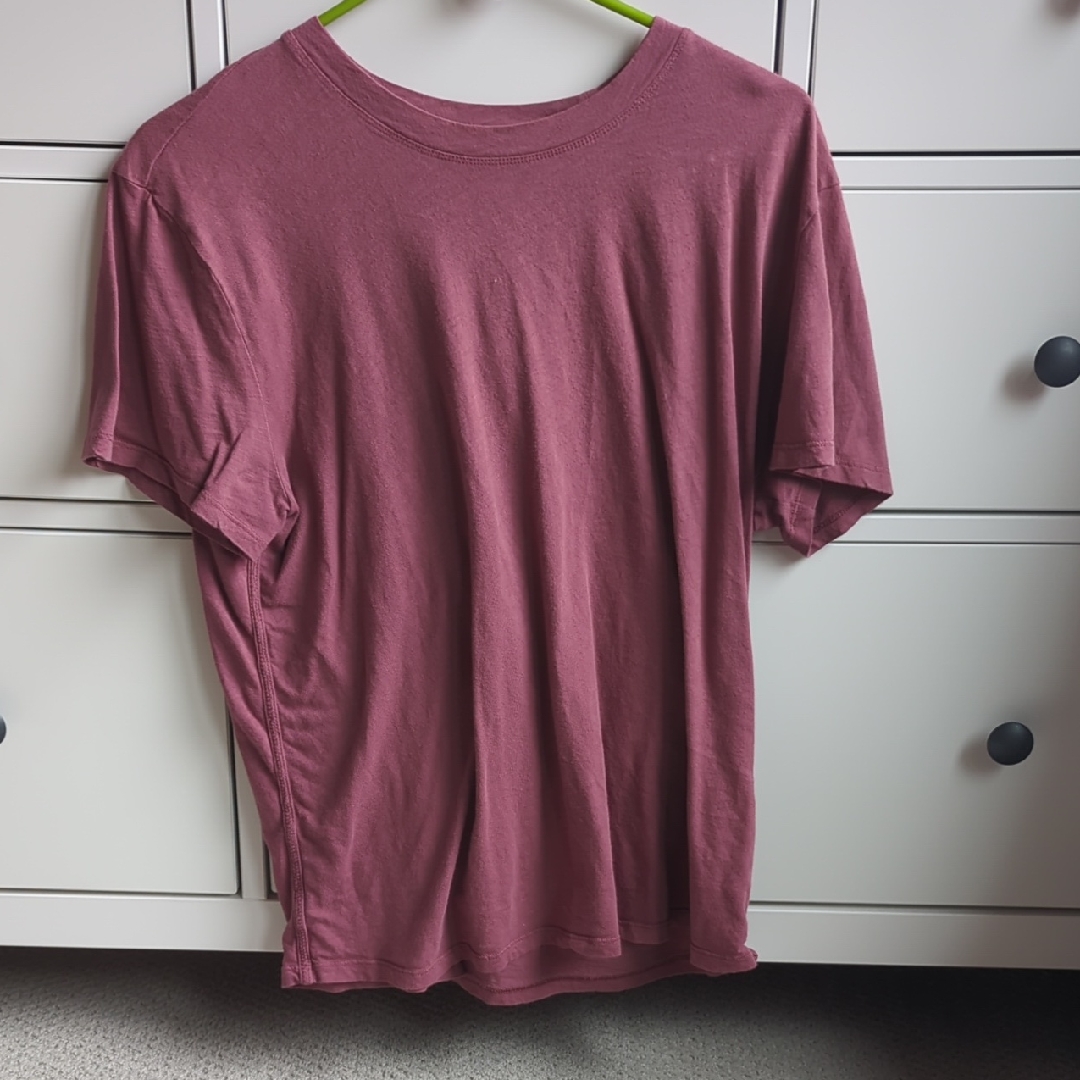 Athleta Red Short Sleeve Tee Soft Lightweight